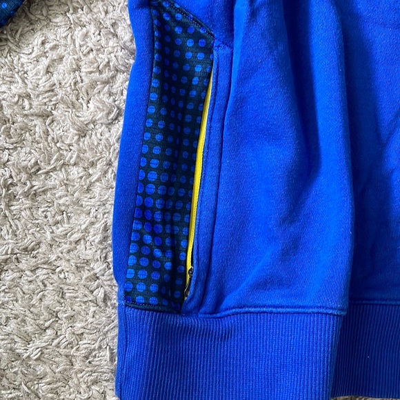 EUC Mens Under Armour Steph Curry SC Blue/Yellow Hoodie 1/4 Zip 1263971 Size 2XL - Picture 3 of 10